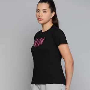 Single Typography Printed Gym T-shirt